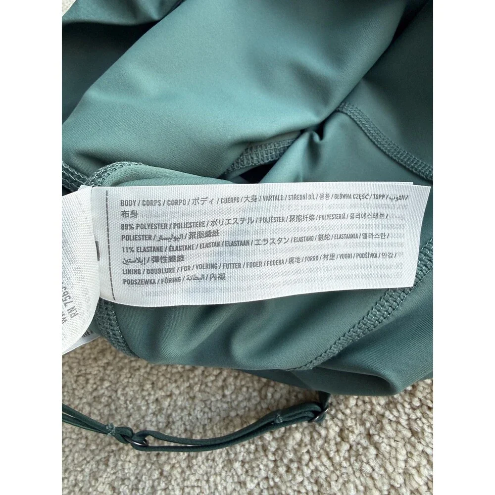 Abercrombie & Fitch Mini Dress Green Built In Romper Strappy Women’s M - Picture 3 of 7